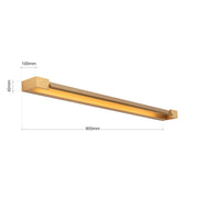 Orion, LED Wandleuchte Marilyn, 90cm Gold Skizze, professionelle Lichtplanung