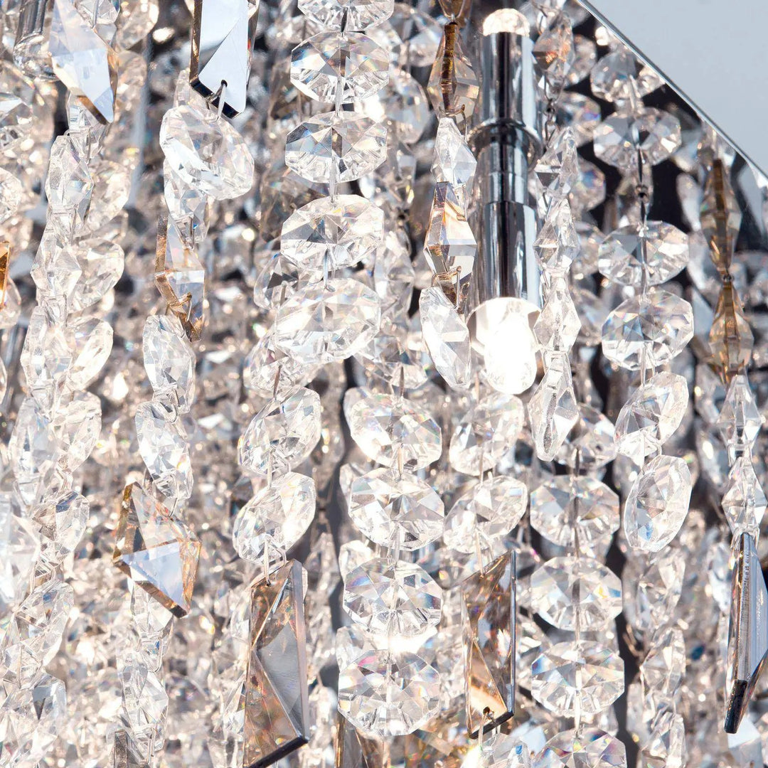 Kristallleuchte Crystalriver 21-flg., chrom