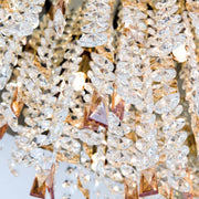 Orion, Kristalldeckenleuchte Crystalriver 21-flammig, Kristallbehang, dekorative Beleuchtung