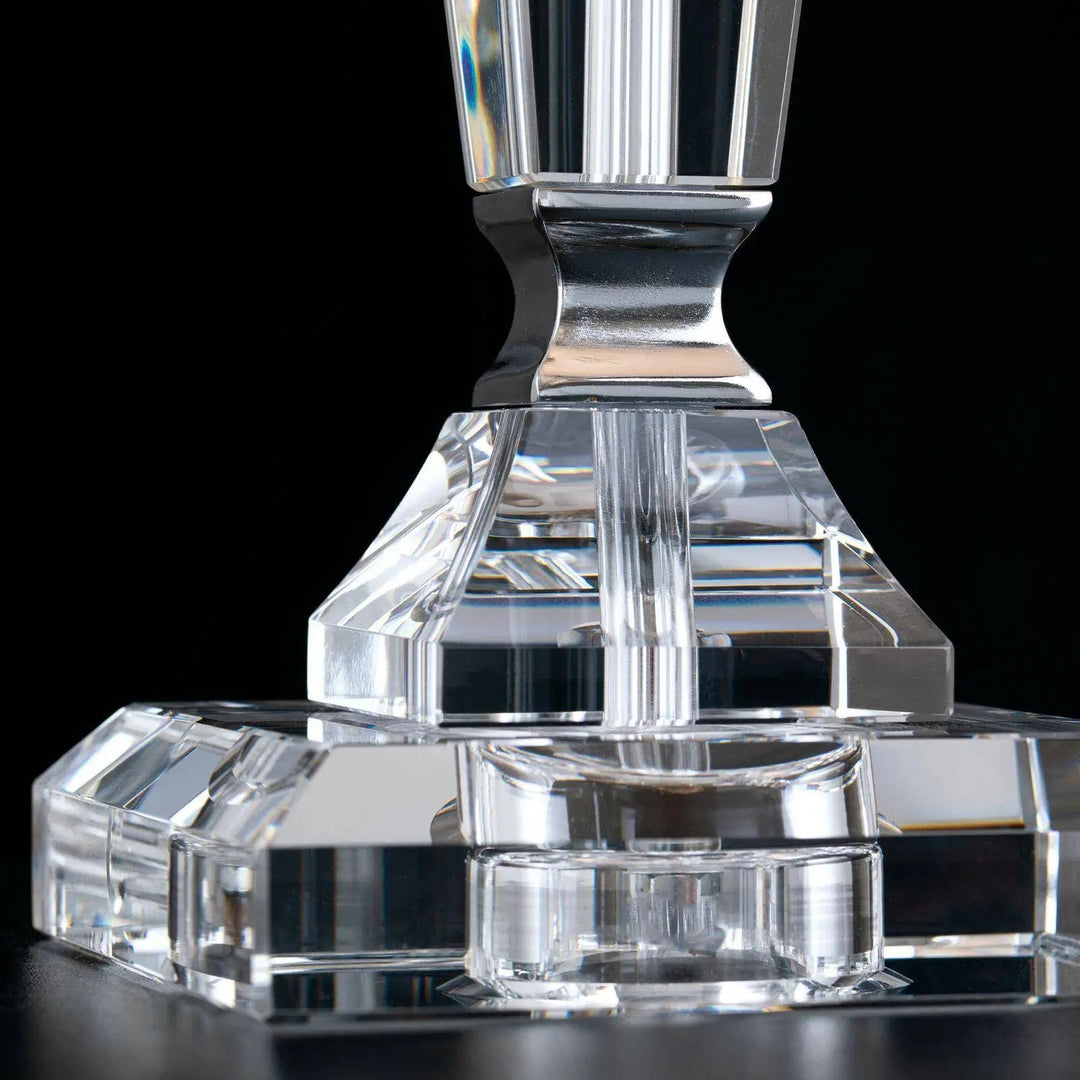 Tischleuchte VERONIQUE quadratisch, chrom