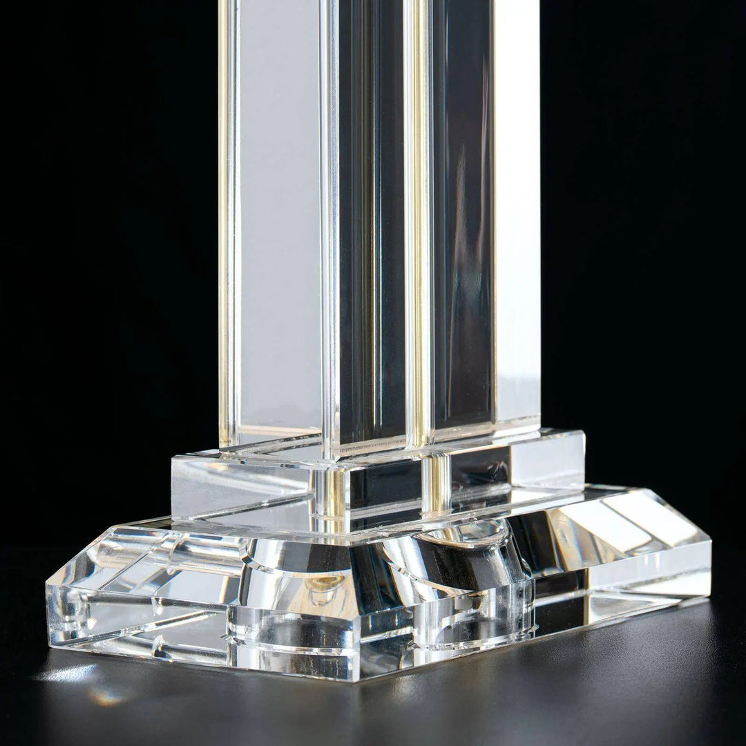 Tischleuchte VERONIQUE rechteckig, creme/gold