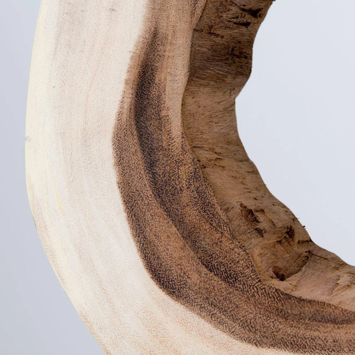 Tischleuchte NATHAN, Naturholz mit weißem Stoffschirm