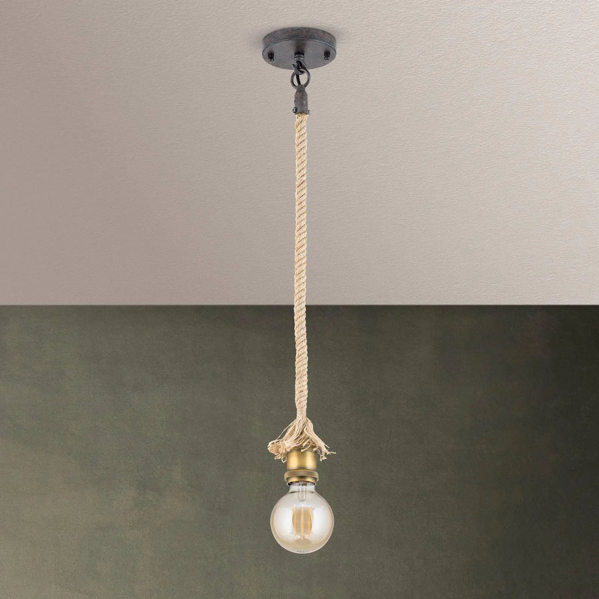 Orion, Vintage Hängeleuchte Bassena, Detail, stilvolle Pendelleuchte