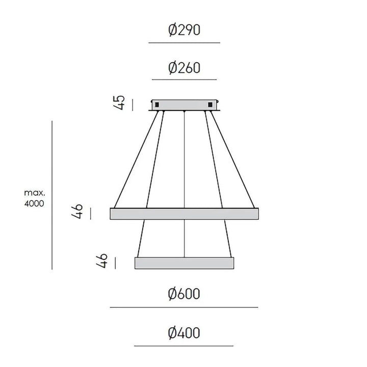 Pendelleuchte Franja 2-flammig