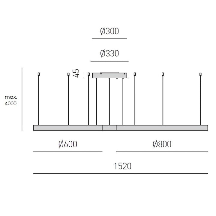 Pendelleuchte Franja 3-flammig