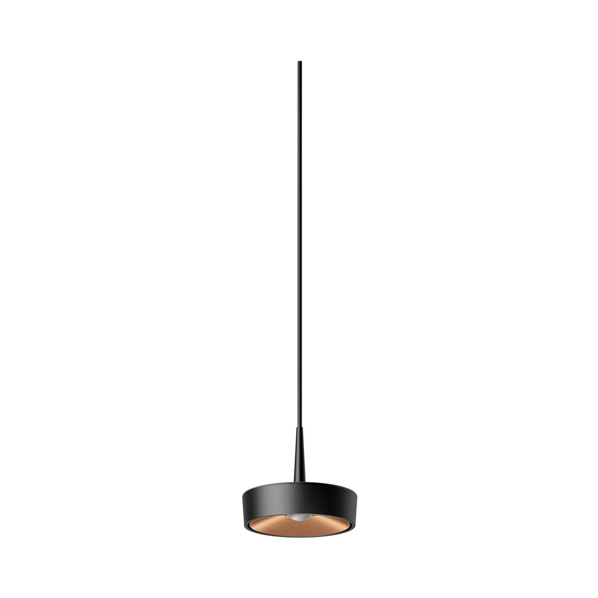 Ribag, KIVO Pendelleuchte 140mm AC, Schwarz Goldbraun, stilvolle Raumbeleuchtung