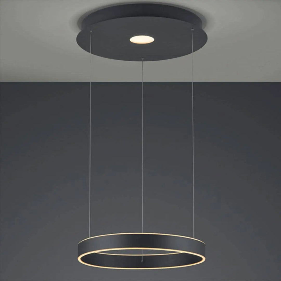 Pendelleuchte Logan, anthrazit