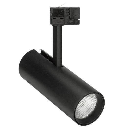 LUX-IT, LED-Stromschienenstrahler Mox Tube, Schwarz, moderne Akzentbeleuchtung