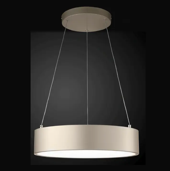Farluma, Led-Pendelleuchte Meta, Champagner, stilvolle LED Pendelleuchte