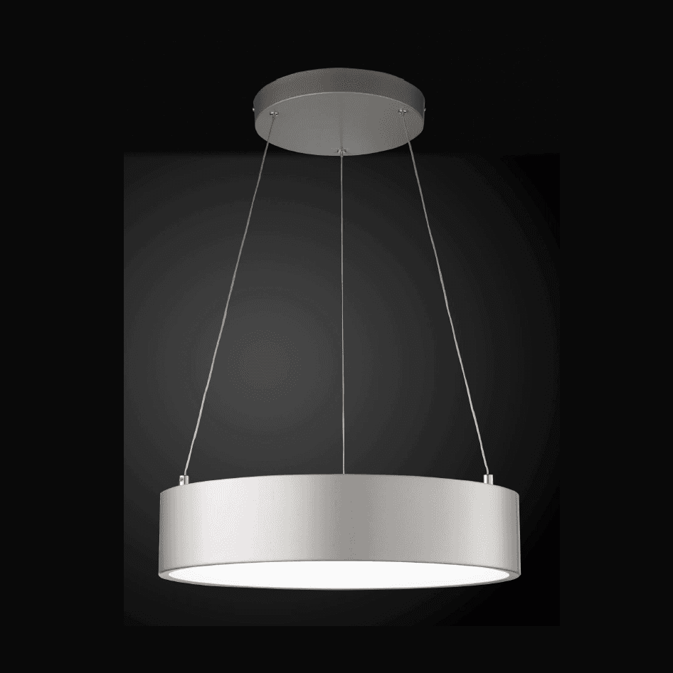Farluma, Led-Pendelleuchte Meta, Silber, moderne Pendelleuchte