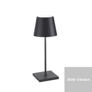 Tischleuchte Poldina mini, anthrazit, Vorderansicht