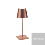 Tischleuchte Poldina mini, kupfer, Vorderansicht