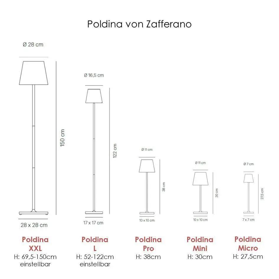 Zafferano, Poldina L Pro, Zeichnung, technische Lichtplanung