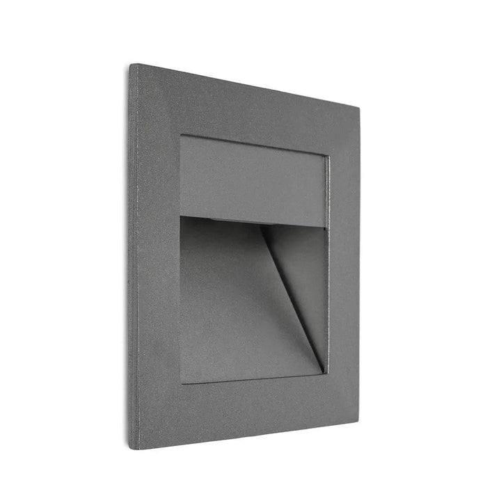 Wandeinbaustrahler Rene, aluminium