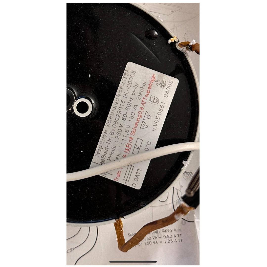 Ringkerntrafo mit weißer Abdeckung 150W