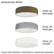 Urban, Deckenleuchte Ronja, Stoffauswahl, hochwertige Deckenbeleuchtung