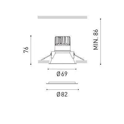 Einbaustrahler Swap S