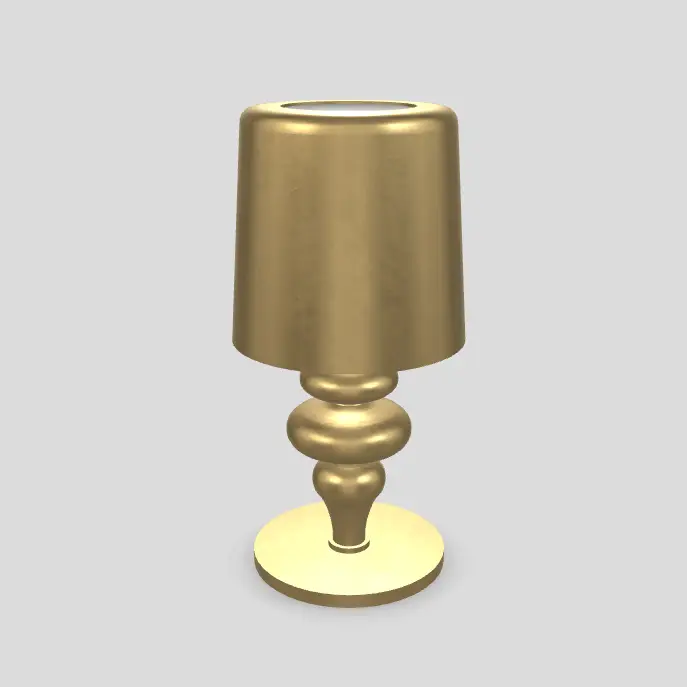 Masiero s.r.l, Tischleuchte Lea, Blattgold 28cm, Produktbild