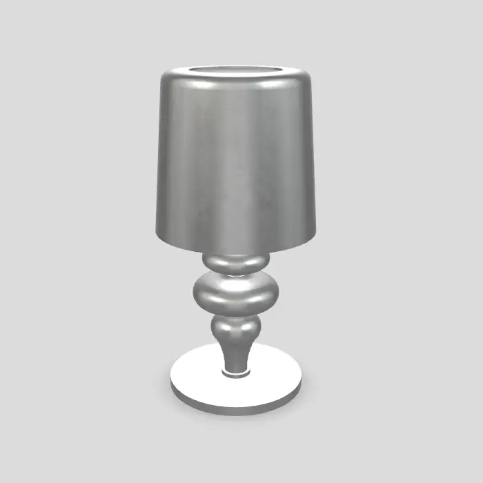 Masiero s.r.l, Tischleuchte Lea, Silber 28cm, Produktbild