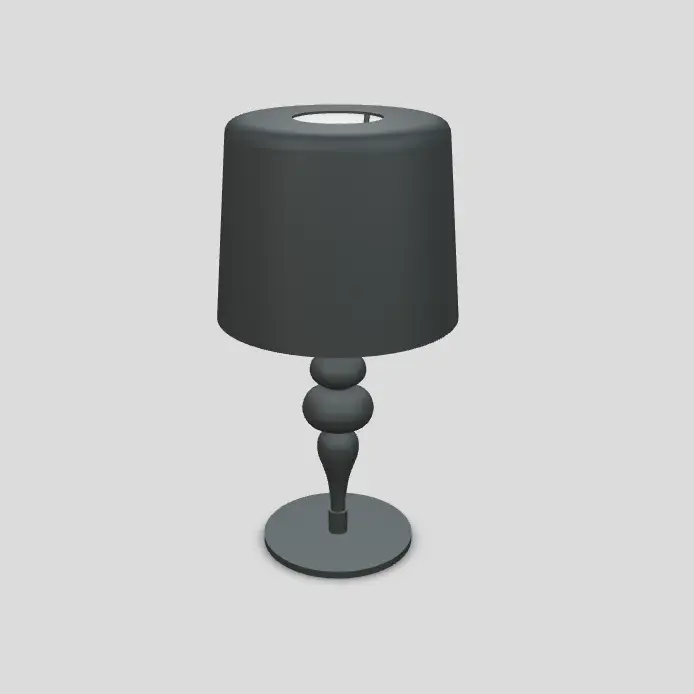 Masiero s.r.l, Tischleuchte Lea, Dunkelgrau 53cm, Produktbild