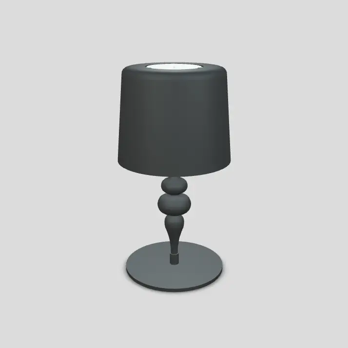 Masiero s.r.l, Tischleuchte Lea, Dunkelgrau 75cm, Produktbild