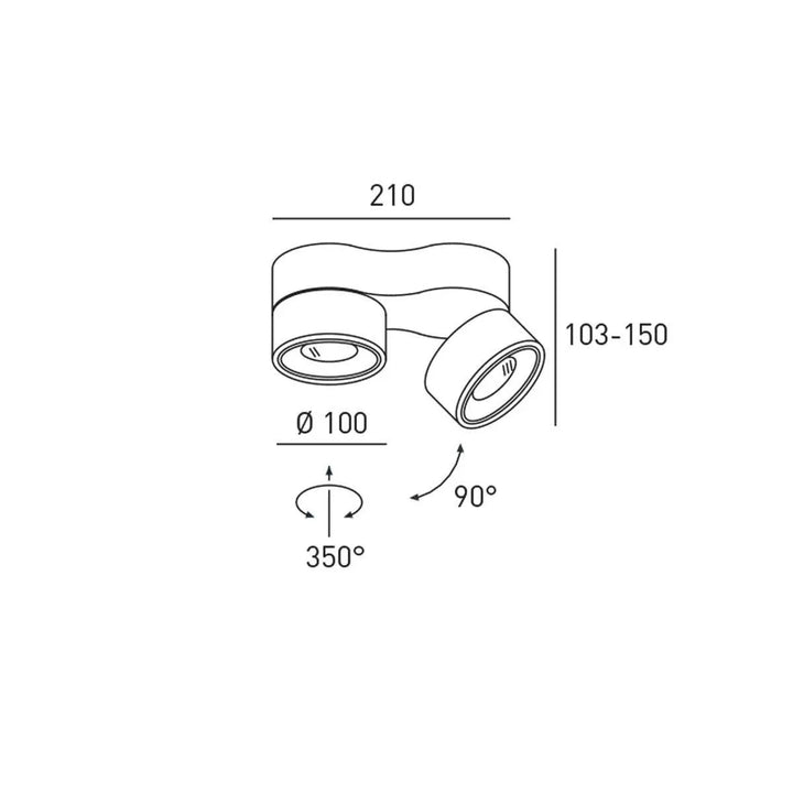 Clippo Duo Aufbaustrahler
