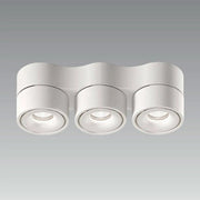 DLS Clippo Trio Aufbaustrahler, weiss, Vorderansicht