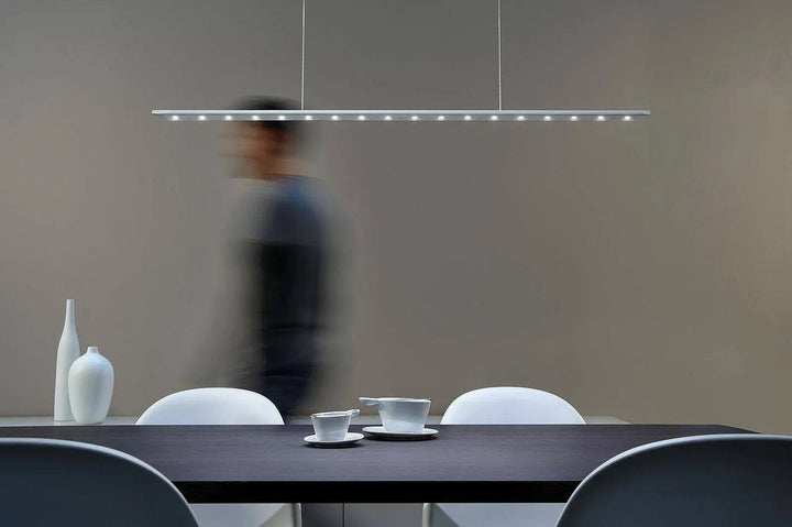 Pendelleuchte Anax CC 102cm, arctic silver satin