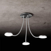 Holtkötter, Deckenleuchte Flex D3, Aluminium Sand, moderne Lichtlösung