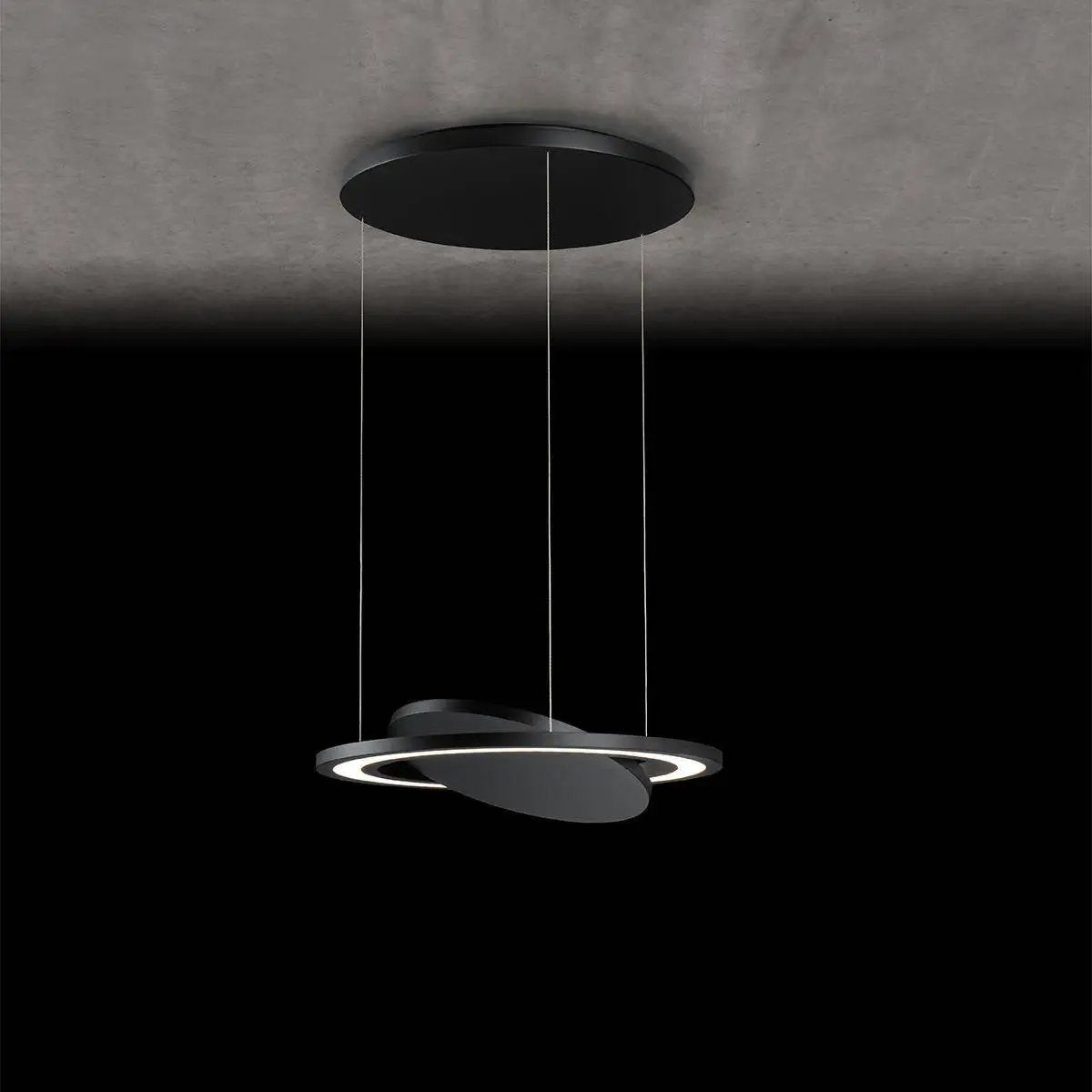 Holtkötter, Pendelleuchte Supernova PW, Schwarz, moderne Lichtlösung