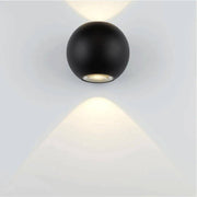 Sonluce, Wandleuchte Emma, Schwarz, moderne Außenleuchte