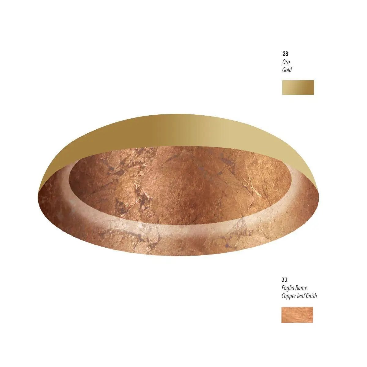 Braga, Deckenleuchte Eclissi Ø40cm, Raumbild, moderne Deckenbeleuchtung
