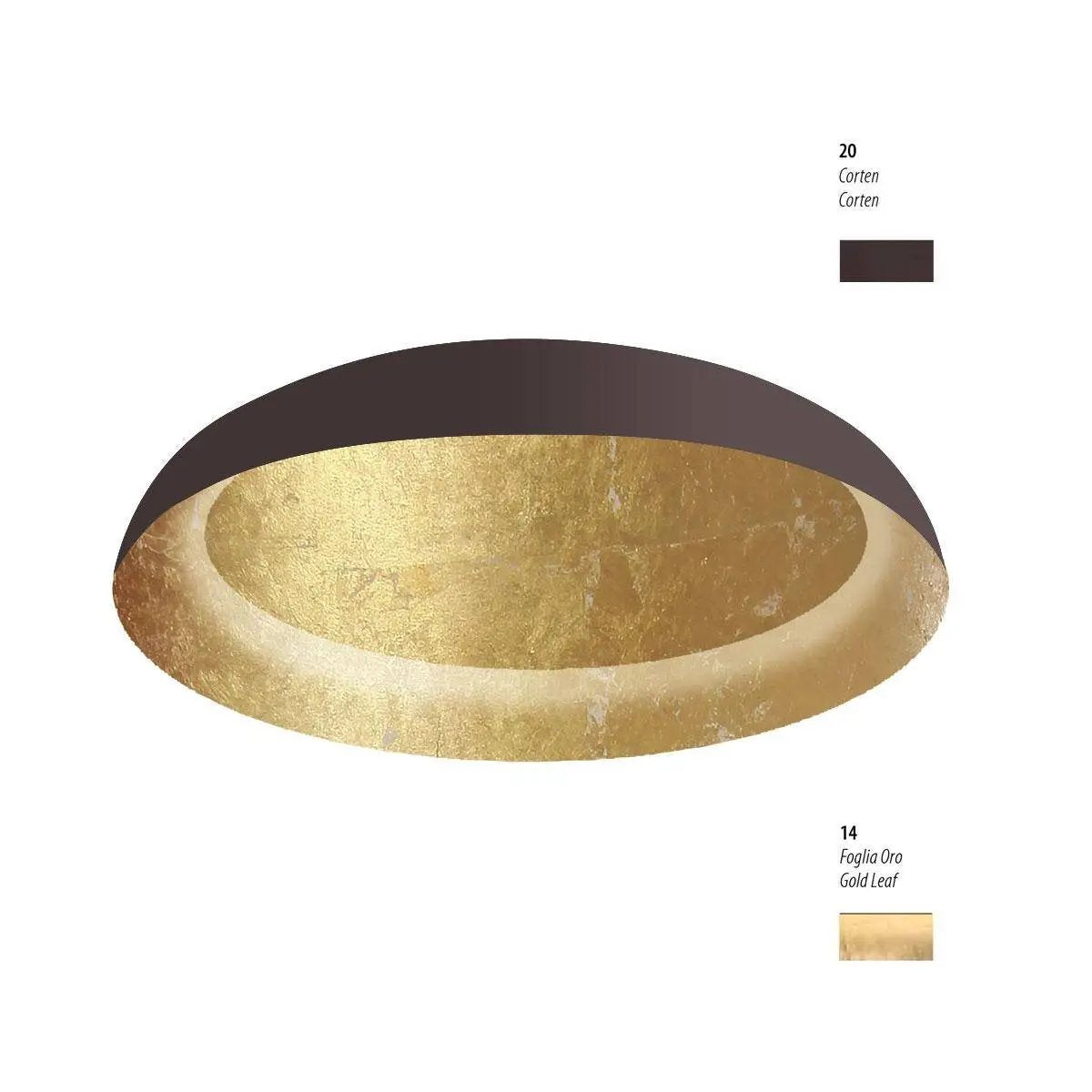 Braga, Deckenleuchte Eclissi Ø40cm, Raumbild, hochwertige Deckenbeleuchtung