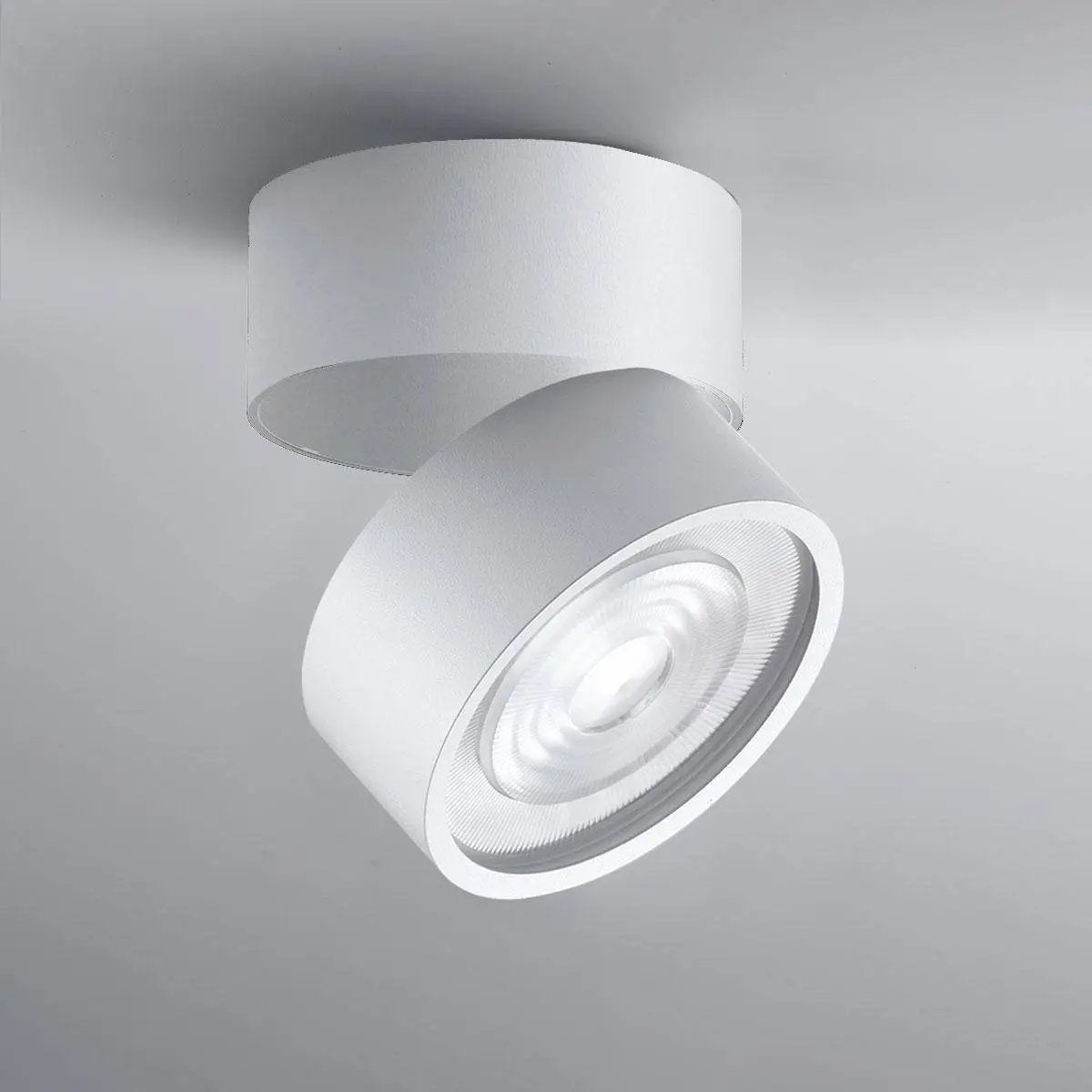 LUX-IT, Aufbaustrahler Swing Out 15,5W, Weiss-Weiss, moderne Deckenbeleuchtung